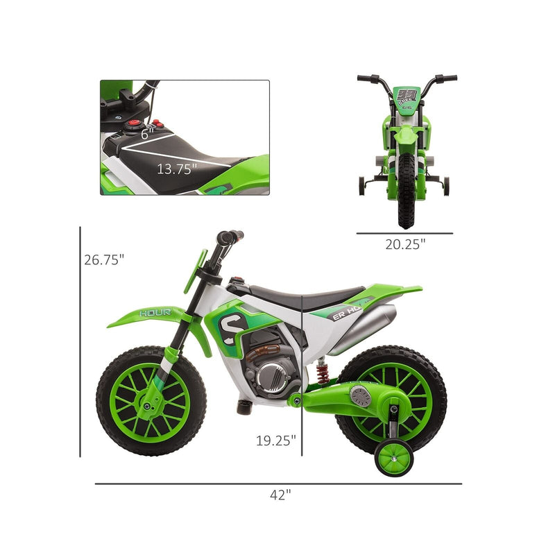 Load image into Gallery viewer, 12V Kids Electric Dirt Bike Ride-On Toy by Aosom - Battery-Powered Off-Road Fun!
