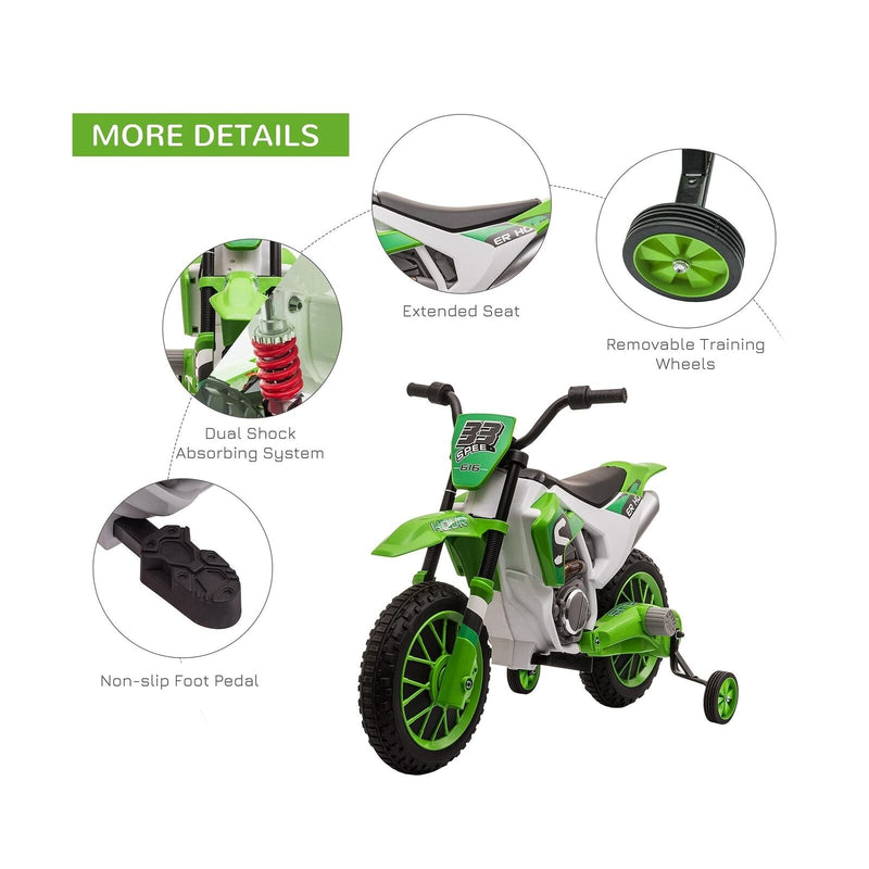 Load image into Gallery viewer, 12V Kids Electric Dirt Bike Ride-On Toy by Aosom - Battery-Powered Off-Road Fun!
