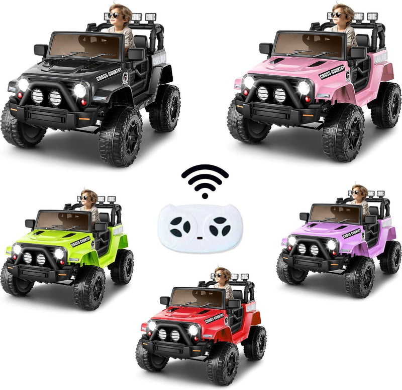 Load image into Gallery viewer, 12V Kids Electric Ride On Jeep with Remote Control, 3 Speeds, and LED Lights - Brand New
