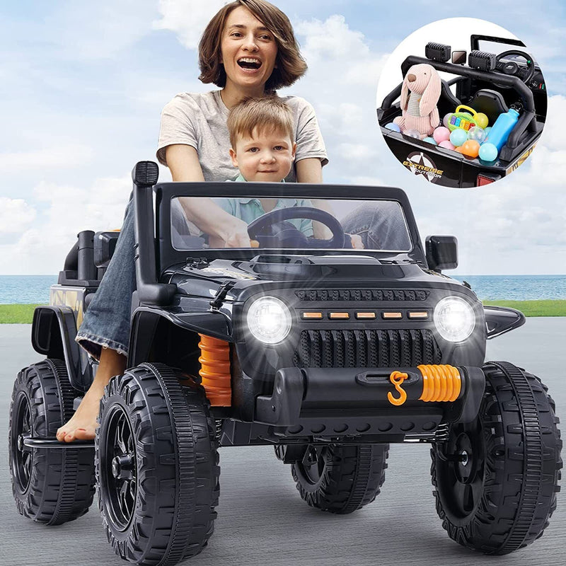 Load image into Gallery viewer, 12V Kids Electric Ride On Toy Truck Car with Remote Control and Parent Seat
