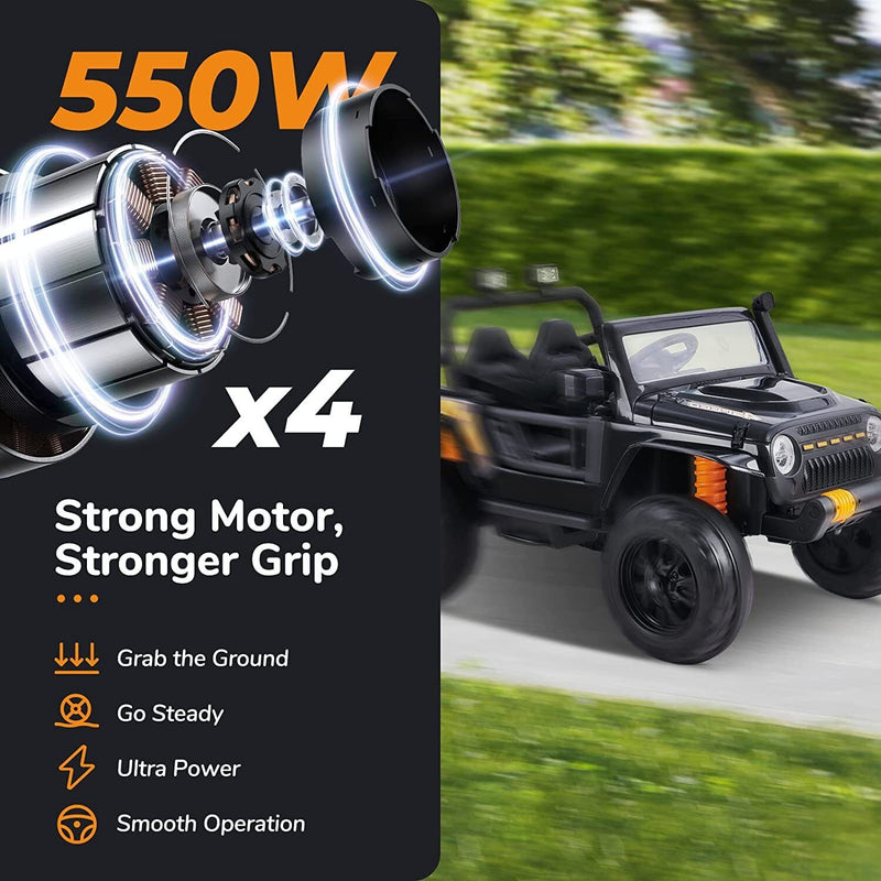 Load image into Gallery viewer, Electric Ride-On Toy Truck for Kids with Remote Control and Parent Seat - 12V
