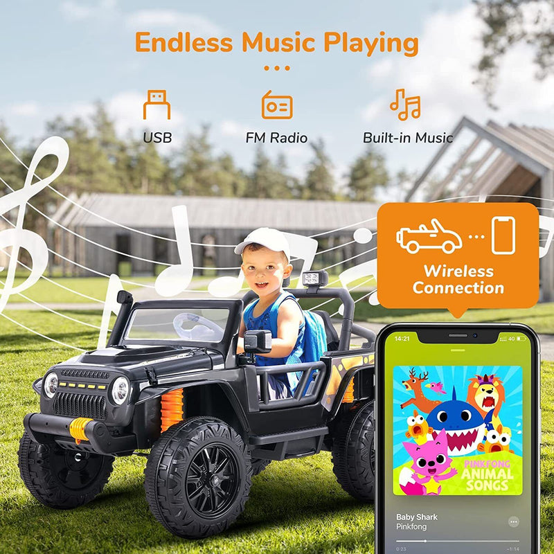 Load image into Gallery viewer, 12V Kids Electric Ride On Truck with Remote Control and Parent Seat
