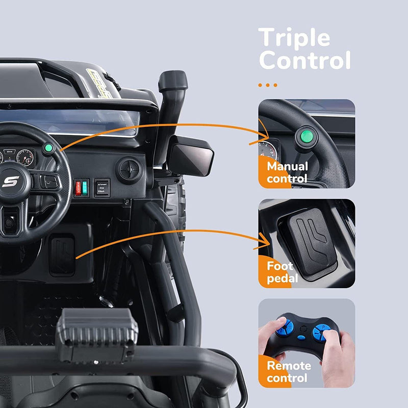 Load image into Gallery viewer, 12V Kids Electric Ride On Truck with Remote Control and Parent Seat
