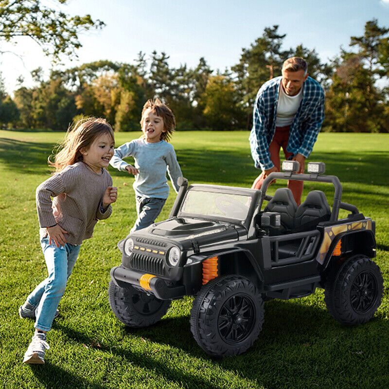 Load image into Gallery viewer, Electric Ride-On Car for Kids with Remote Control and Parent Seat - 12V Power Wheels Truck
