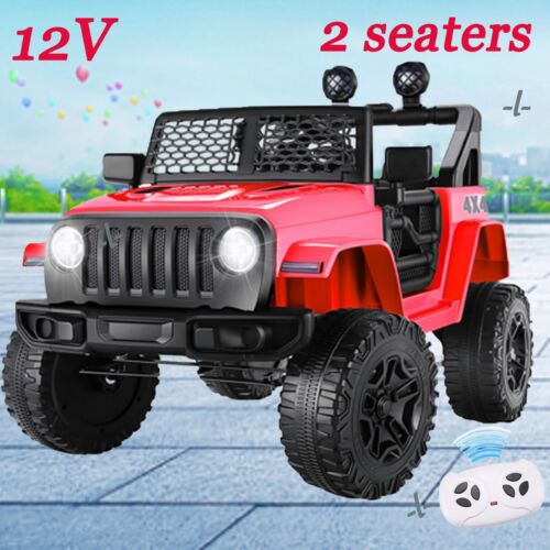 2-Seater 12V Ride-On Truck Toy Car with 2.4G Remote Control for Kids