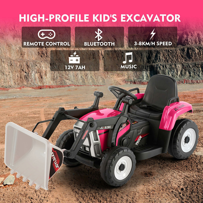 Load image into Gallery viewer, 12V Kids Ride On Excavator with Music and Remote Control - 3 Speed Options

