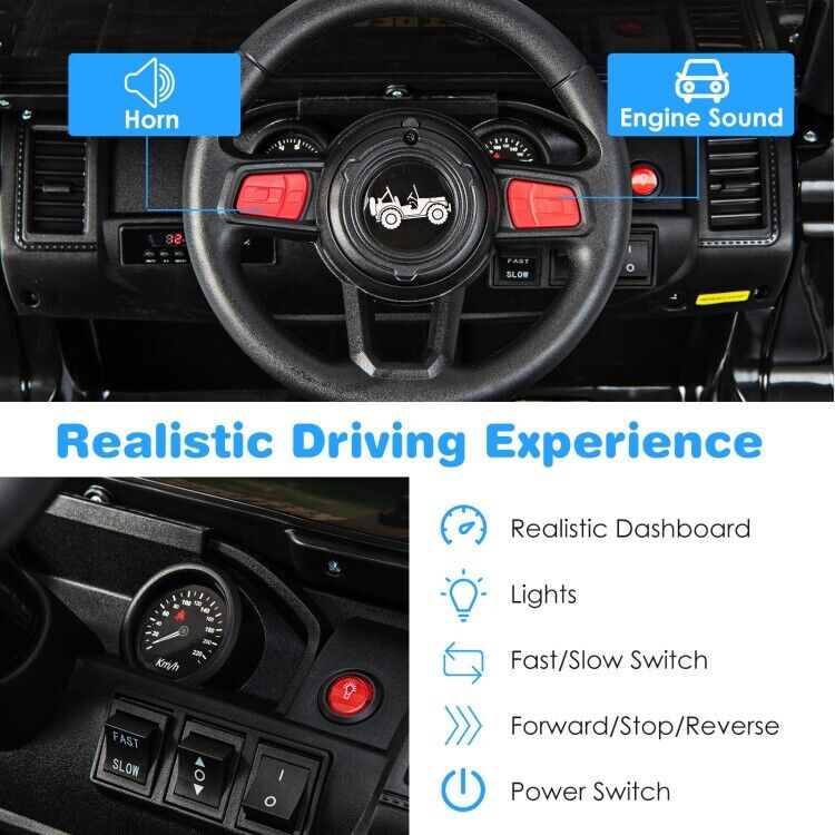 Load image into Gallery viewer, 12V Kids Ride-on Jeep Car with Remote Control - Perfect Gift for Toddlers
