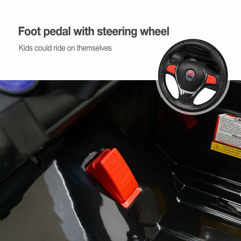 Load image into Gallery viewer, 12V Kids Ride On Jeep with Remote Control, USB and Bluetooth Connectivity - Black
