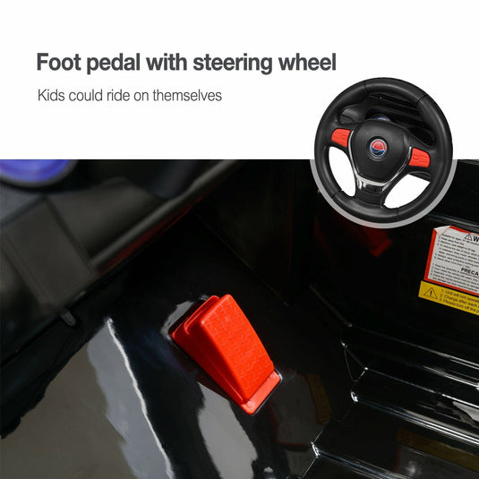 12V Kids Ride On Jeep with Remote Control, USB and Bluetooth Connectivity - Black