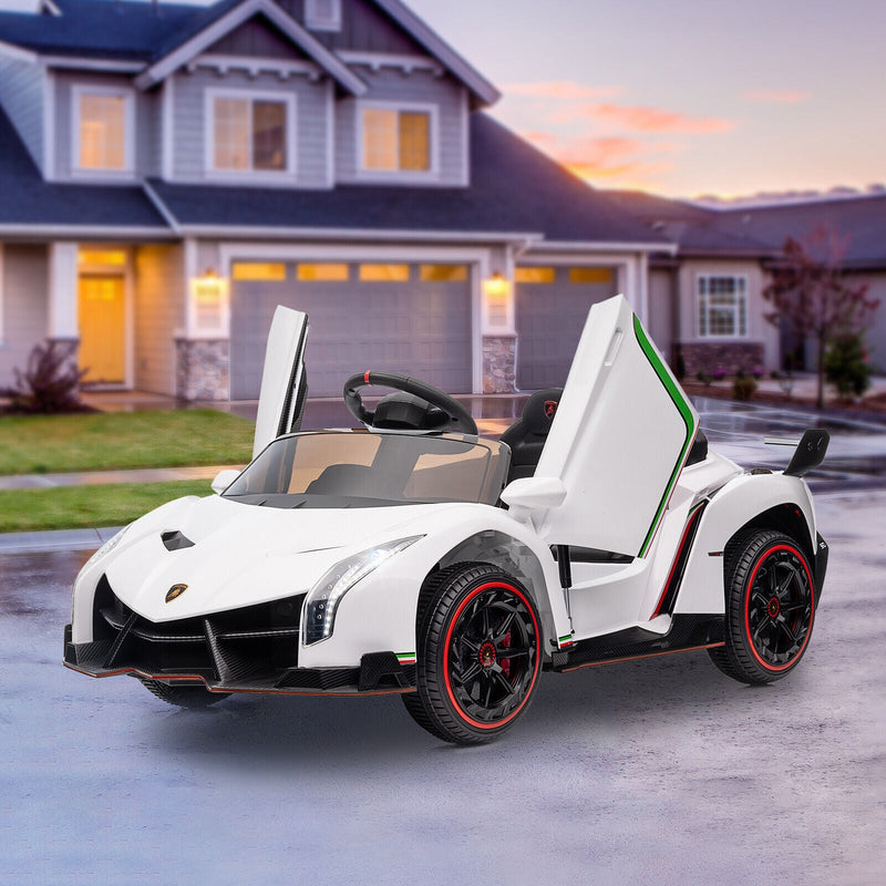 Load image into Gallery viewer, Licensed Lamborghini Style Kids Ride On Car with Remote Control, Music, and LED Lights - 12V

