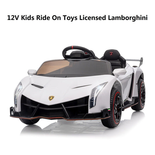 Licensed Lamborghini Electric Car for Kids with Remote Control and 4 Wheels - 12V