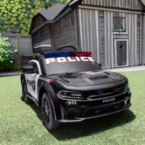 Load image into Gallery viewer, 12V Kids Ride-On Police Car with Remote Control - Licensed Dodge Charger
