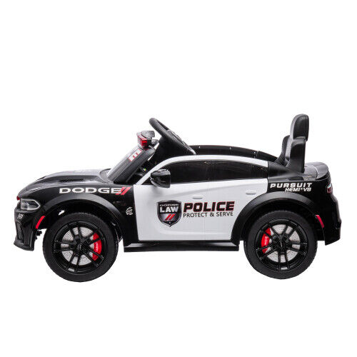 12V Kids Ride-On Police Car with Remote Control - Licensed Dodge Charger