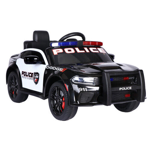 12V Kids Ride-On Police Car with Remote Control - Licensed Dodge Charger