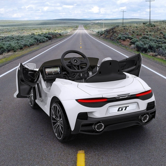 12V Kids Ride-On Sports Car with Hydraulic Doors and Seat Belt