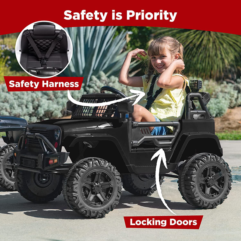 Load image into Gallery viewer, 12V Kids Ride On Truck Car with Parent Remote Control - Experience the Thrill of Spring!
