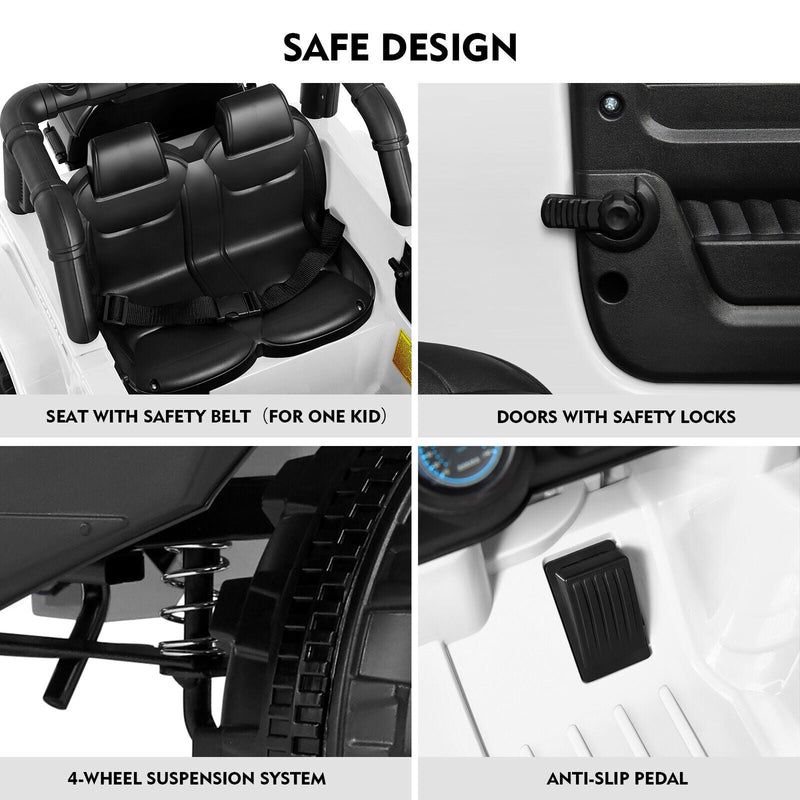 Load image into Gallery viewer, 12V Kids Ride On Truck Car with Remote Control, LED Lights, 3 Speeds, and Music Storage
