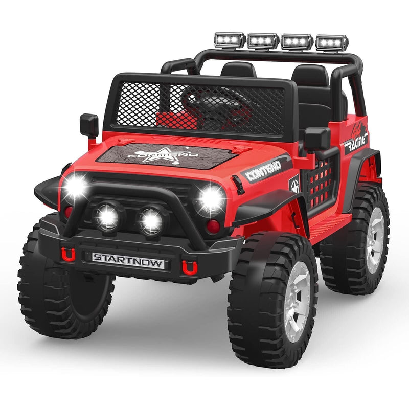 Load image into Gallery viewer, 12V Kids Ride On Truck Car with Safety Belt, MP3 and LED Lights - Perfect Xmas Gift for Two!
