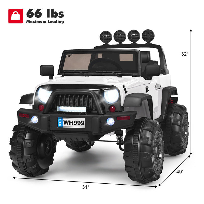 Load image into Gallery viewer, 12V Kids Ride on Truck with 2.4GHz Remote Control - Electric Vehicle for Children
