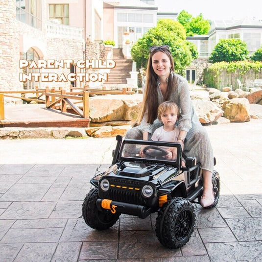 12V Kids Ride-on Truck with Parental Remote Control & LED Lights