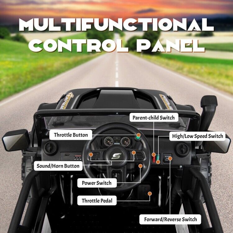 Load image into Gallery viewer, 12V Kids Ride-on Truck with Parental Remote Control &amp; LED Lights
