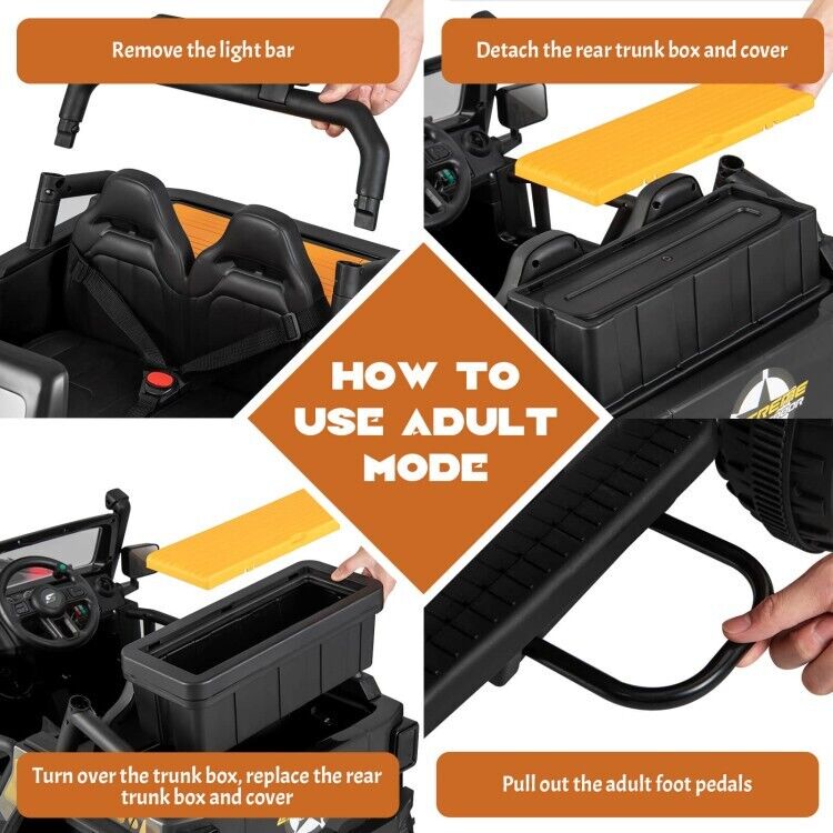 Load image into Gallery viewer, 12V Kids Ride-on Truck with Parental Remote Control &amp; LED Lights
