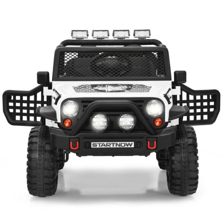 Load image into Gallery viewer, 12V Kids Ride On Truck with Remote Control, LED Lights, 3-Speeds, and Music

