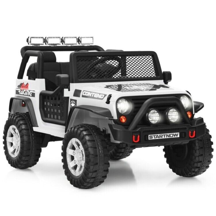 Load image into Gallery viewer, 12V Kids Ride On Truck with Remote Control, LED Lights, 3-Speeds, and Music
