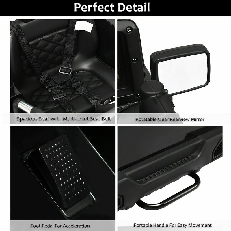 Load image into Gallery viewer, 12V Kids Ride-On Truck with Remote Control, MP3 Music, and LED Lights in Black
