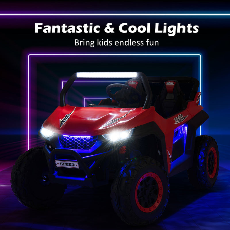 Load image into Gallery viewer, 12V Kids Ride On UTV with Suspension, Lights &amp; Music - RC Electric Vehicle for 2 Children
