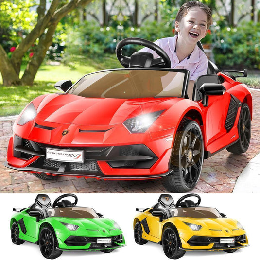 Licensed Lamborghini Electric Ride-On Car for Kids with Remote Control, MP3 and USB