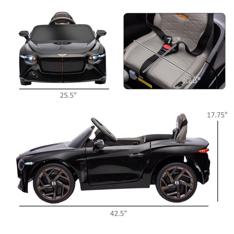 Load image into Gallery viewer, 12V Licensed Bentley Bacalar Kids Ride on Car with Butterfly Doors in Black
