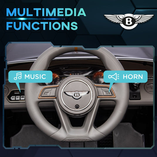 12V Licensed Bentley Bacalar Kids Ride on Car with Butterfly Doors in Black