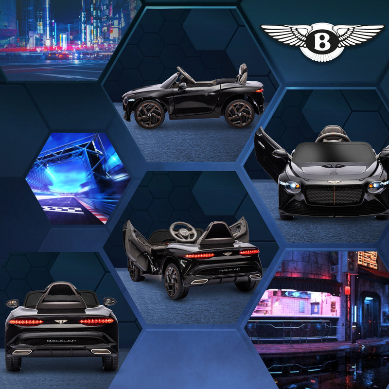 Load image into Gallery viewer, 12V Licensed Bentley Bacalar Kids Ride on Car with Butterfly Doors in Black
