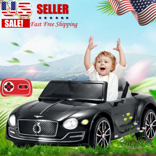 12V Licensed Bentley Electric Kids Ride On Car with Remote Control and LED Lights