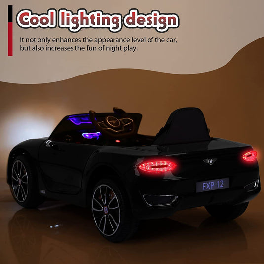 Licensed Bentley Style 12V Electric Ride On Car for Kids with Remote Control - Perfect Gift!