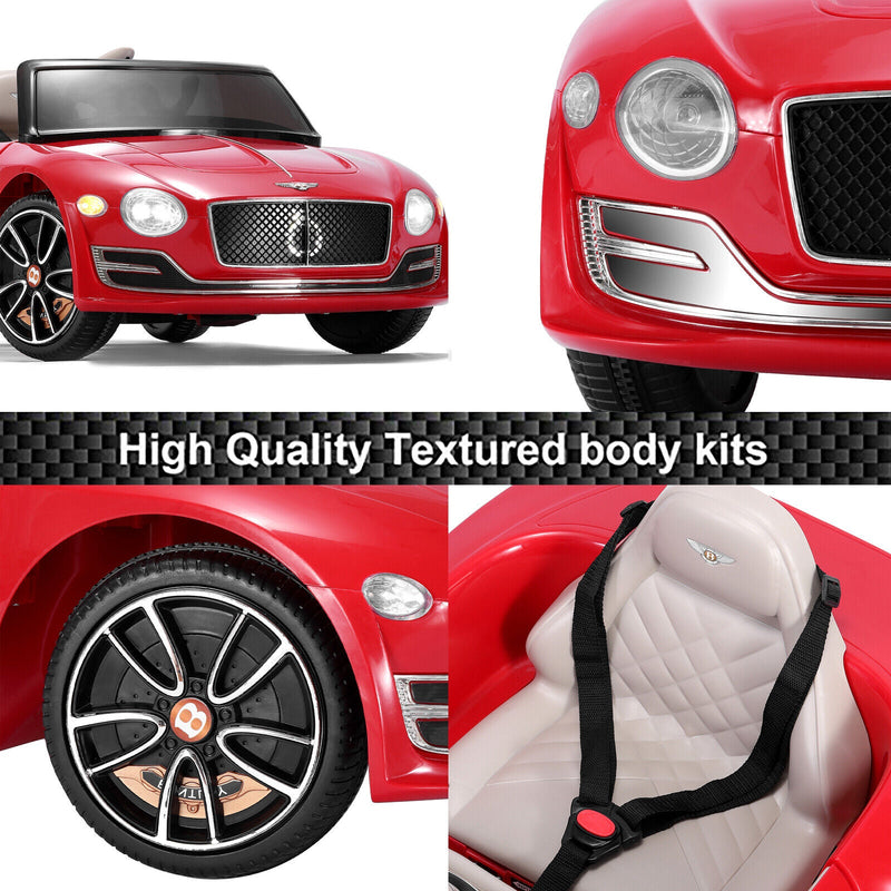 Load image into Gallery viewer, 12V Bentley Style Kids Ride On Electric Toy Car with Remote Control and LED Lights

