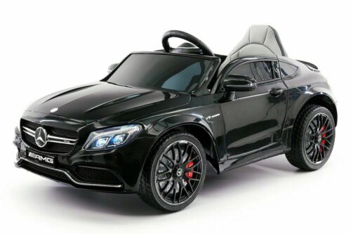 Load image into Gallery viewer, 12V Licensed C63S Mercedes Kid&#39;s Ride-On Sports Car with Rubber Tires, Lights, and Remote Control

