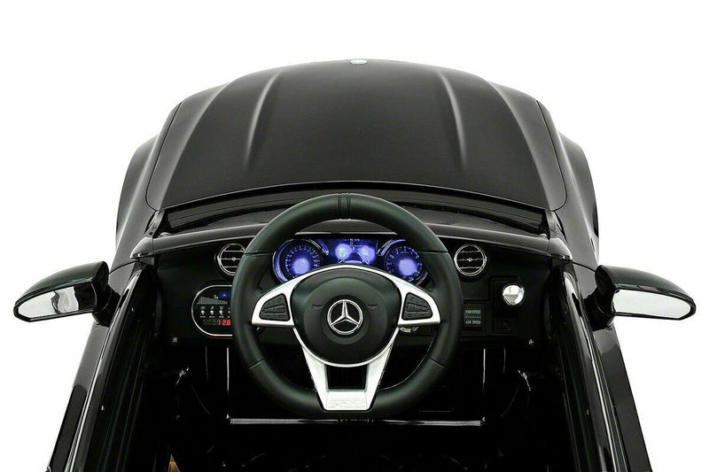 Load image into Gallery viewer, 12V Licensed C63S Mercedes Kid&#39;s Ride-On Sports Car with Rubber Tires, Lights, and Remote Control
