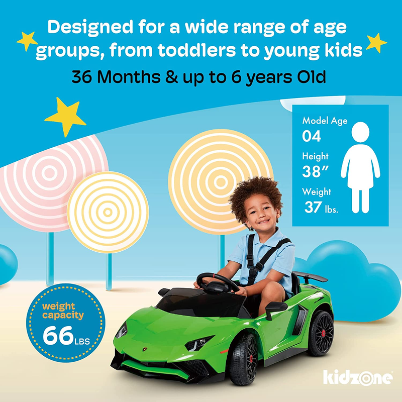 Load image into Gallery viewer, 12V Licensed Lamborghini Aventador Electric Ride-On Car for Kids
