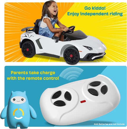 12V Licensed Lamborghini Aventador Electric Ride-On Car for Kids