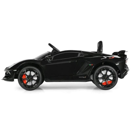 12V Licensed Lamborghini Aventador Electric Ride-On Car for Kids - Black