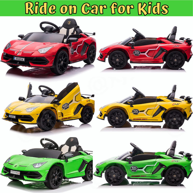 Load image into Gallery viewer, 12V Licensed Lamborghini Aventador SVJ Electric Ride-On Car for Kids
