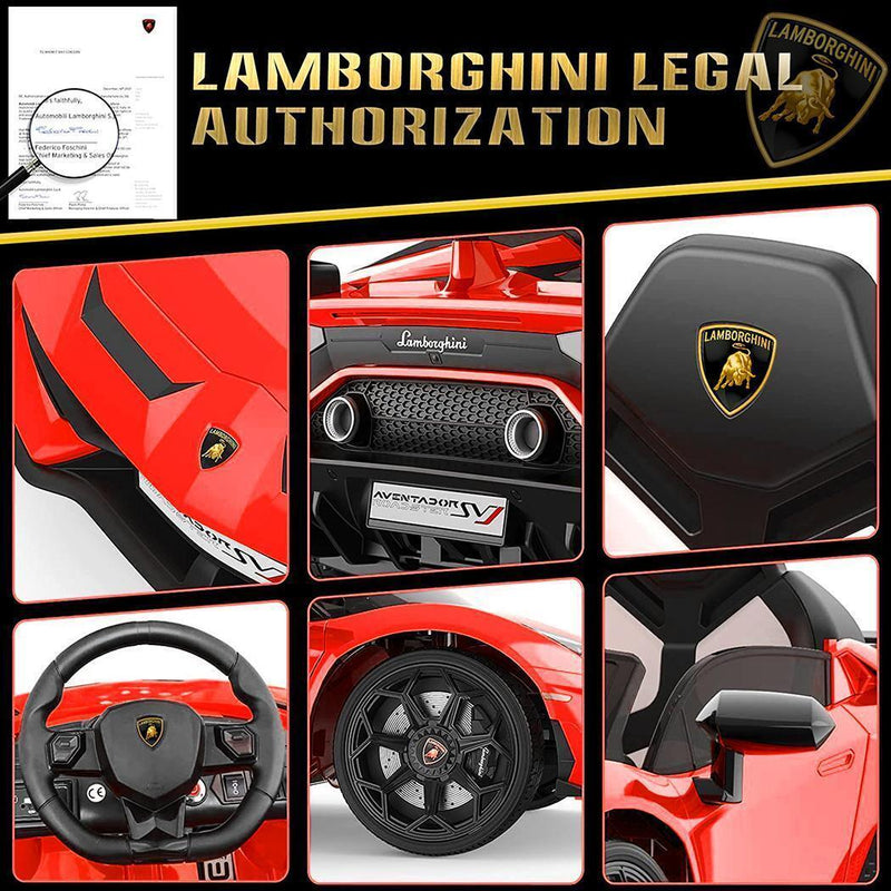 Load image into Gallery viewer, 12V Licensed Lamborghini Aventador SVJ Electric Ride-On Car for Kids: The Ultimate Driving Experience

