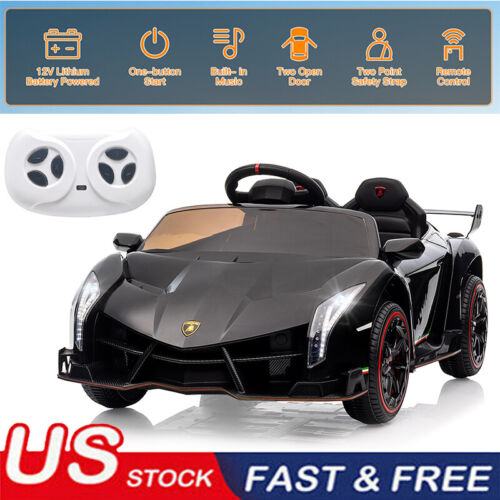 Load image into Gallery viewer, 12V Licensed Lamborghini Electric Ride On Car for Kids - 2 Seater with Remote Control

