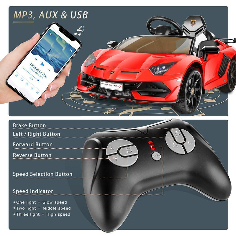 Load image into Gallery viewer, 12V Electric Ride-On Car for Kids with MP3 Player and Remote Control - Perfect Gift for Hours of Fun!
