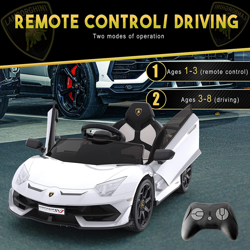 Load image into Gallery viewer, 12V Licensed Lamborghini Electric Ride-On Car for Kids: The Ultimate Driving Experience
