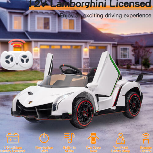 Load image into Gallery viewer, 12V Licensed Lamborghini Electric Ride-On Car for Kids with Remote Control - 2 Seater
