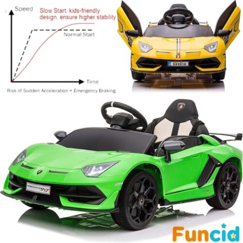 Load image into Gallery viewer, 12V Licensed Lamborghini Electric Ride-On Toy with LED Lights and Remote Control for Kids
