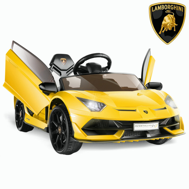 Load image into Gallery viewer, Licensed Lamborghini Aventador 12V Ride-On Car with 7Ah Battery and 3 Speed Options for Kids
